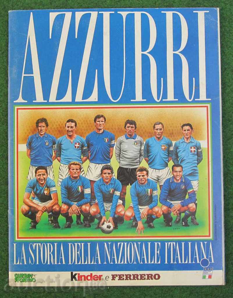 football album with patches for Italian football