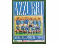 football album with patches for Italian football