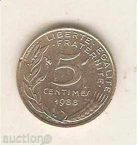 + Γαλλία 5 centimes 1988
