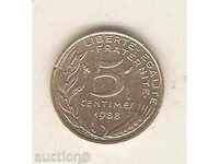 + Γαλλία 5 centimes 1988