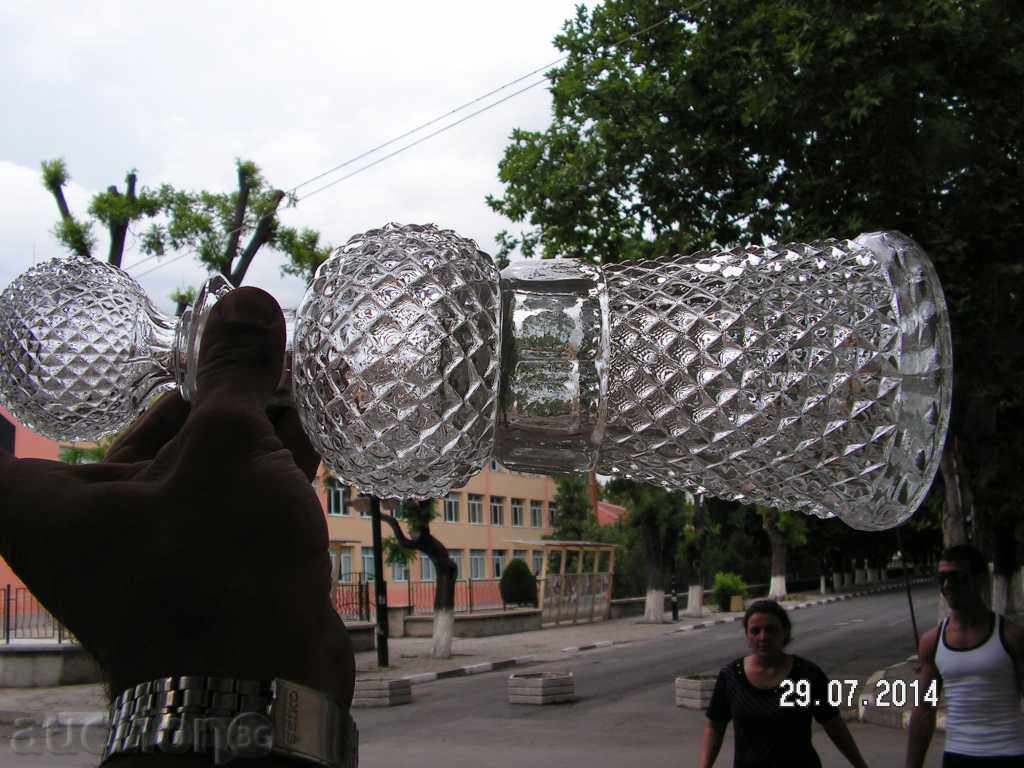 3523. SERVICE GRAPHIC WITH THREE BLACK MASSIVE GLASS - 5 3523. SERVICE GRAPHIC WITH THREE BLACK MASSIVE GLASS - 5