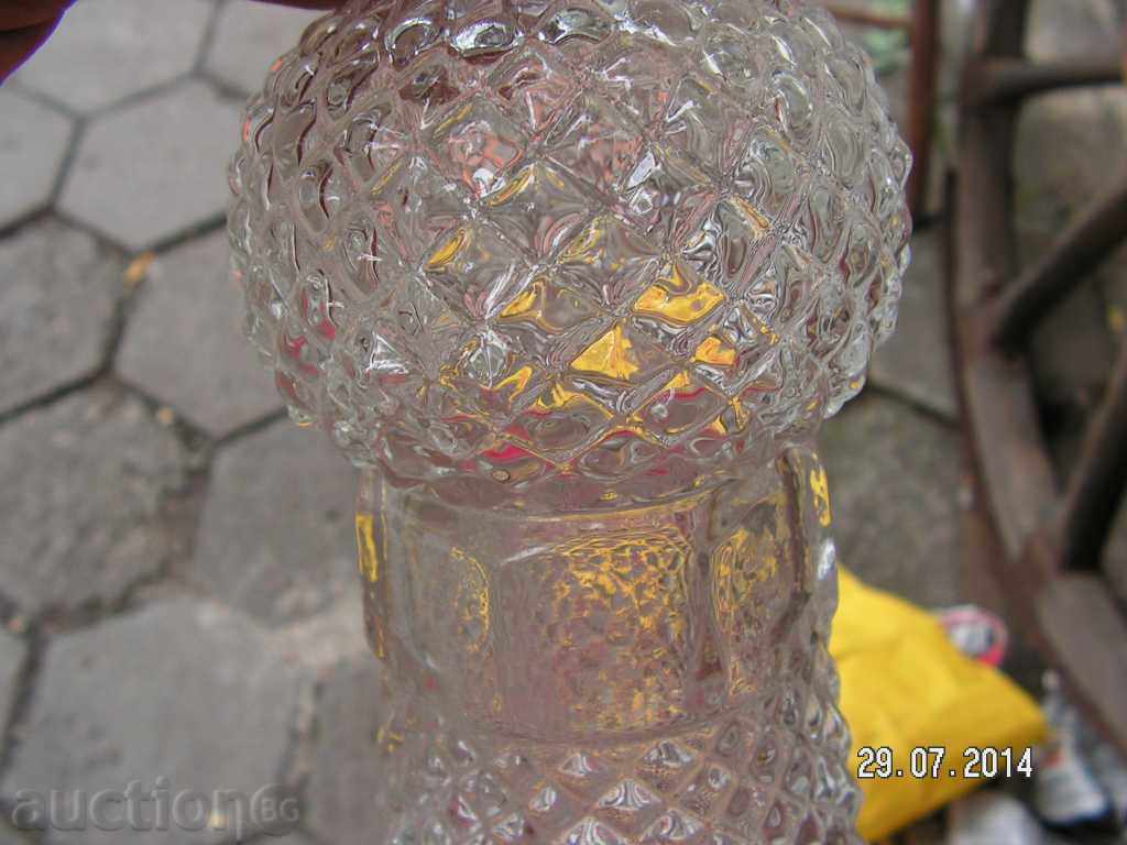 3523. SERVICE GRAPHIC WITH THREE BLACK MASSIVE GLASS - 6 3523. SERVICE GRAPHIC WITH THREE BLACK MASSIVE GLASS - 6