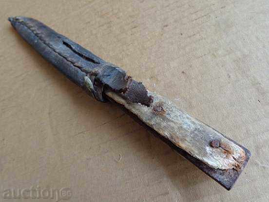 Shepherd's knife with horned knives and leather jug, dagger - 7 Shepherd's knife with horned knives and leather jug, dagger - 7