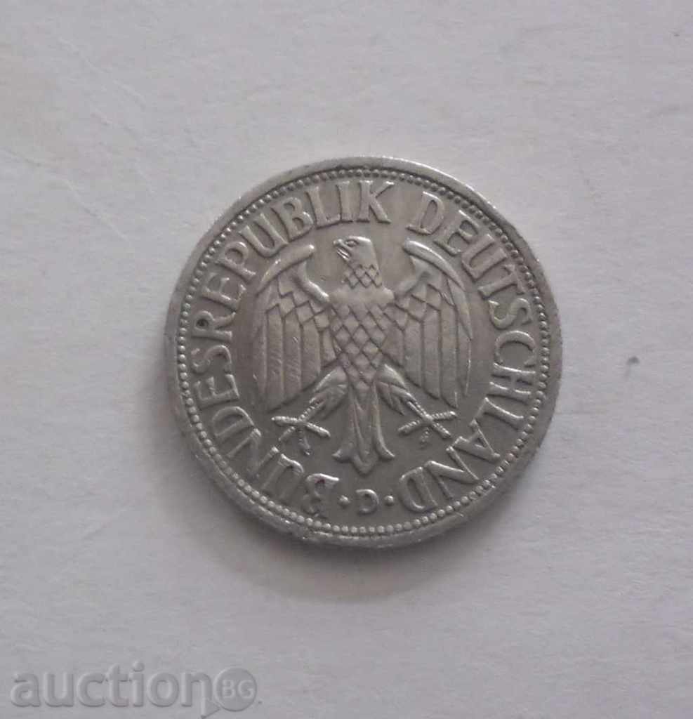 GERMANY - 1 BRAND - 1950 D - D with price 1.99 BGN | € 1.02