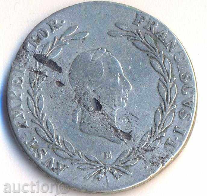 Αυστρία 20 Kreuzer 1826 ασημένιο νόμισμα με τιμή 30.00 BGN | € 15.34 Αυστρία 20 Kreuzer 1826 ασημένιο νόμισμα με τιμή 30.00 BGN | € 15.34