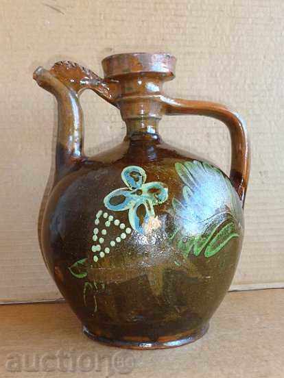 Old luxury vinegar, crown, pottery, pitcher with price 89.00 BGN | € 45.50