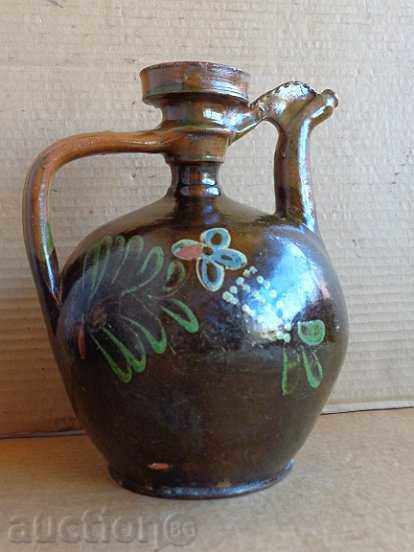 Old luxury vinegar, crown, pottery, pitcher - 5
