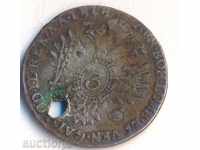 Австрия 3 кройцера 1818в, рядка монета