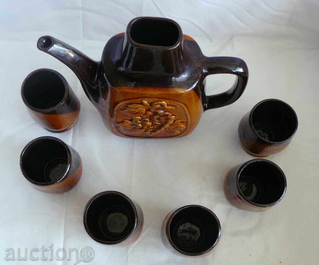 Serviciu de vin OTPK Troy ceramica Troyan cu preț 12.00 BGN | € 6.14 Serviciu de vin OTPK Troy ceramica Troyan cu preț 12.00 BGN | € 6.14