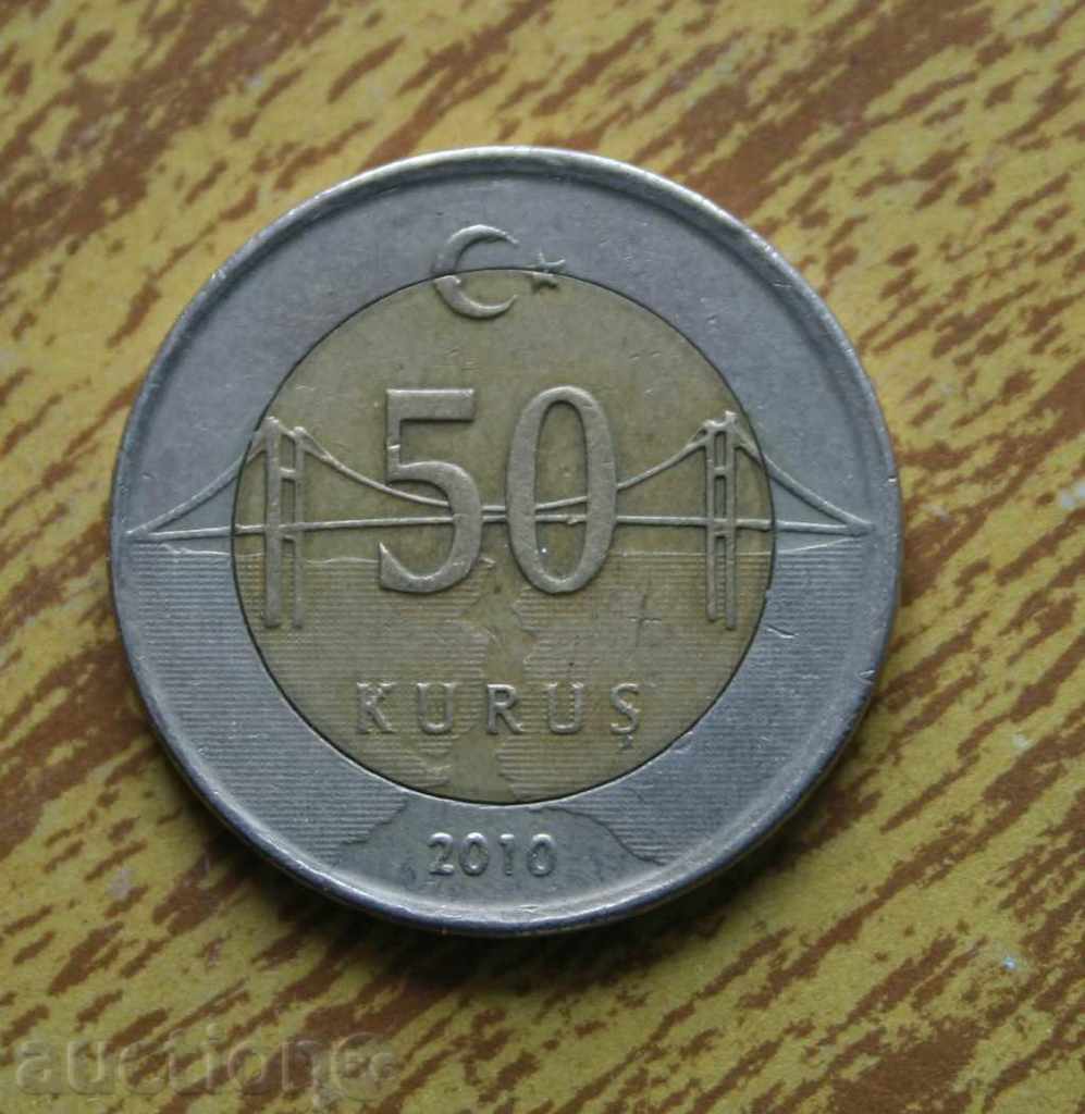 50 kuru 2010 Turcia
