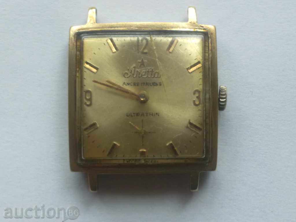 Позлатен часовник Aretta