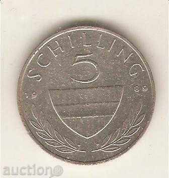 + Austria 5 Shilling 1989
