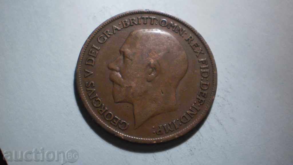 Cupru Moneda 1 PENNY 1920 ENGLAND cu preț € 1.02 | 1.99 BGN