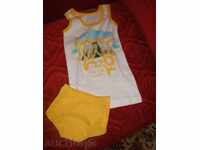 Kid's set with a vest and boxer for a girl 104