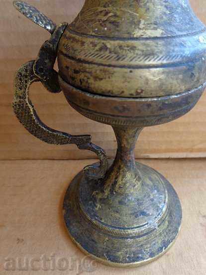 Old bronze candle, candela, cross, icon - 5 Old bronze candle, candela, cross, icon - 5