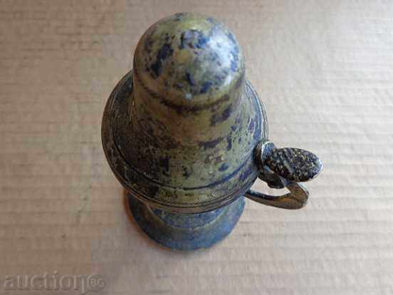 Old bronze candle, candela, cross, icon - 7 Old bronze candle, candela, cross, icon - 7