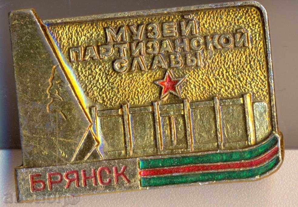 Значок Музей партизанской славы Брианск