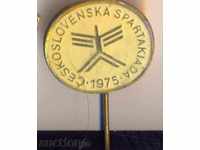 Badge Czechoslovakia Spartakiada 1975 year