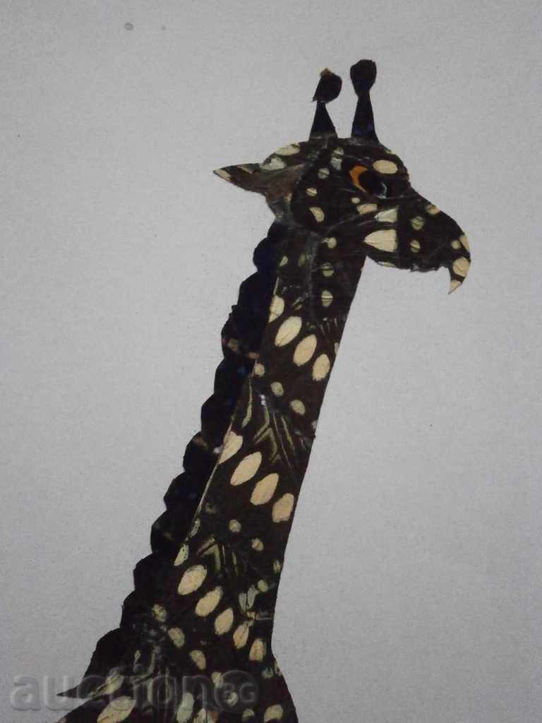 Giraffe-series paintings made of butterfly wings-14-23 with price 34.90 BGN | € 17.84 Giraffe-series paintings made of butterfly wings-14-23 with price 34.90 BGN | € 17.84