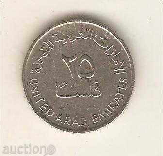 + United Arab Emirates 25 felt 1989