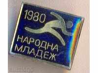 Tineretului Badge Poporului 1980