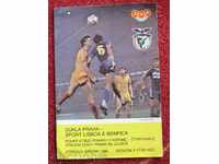 Programul de fotbal Dukla / Praga / - Benfica 1986.