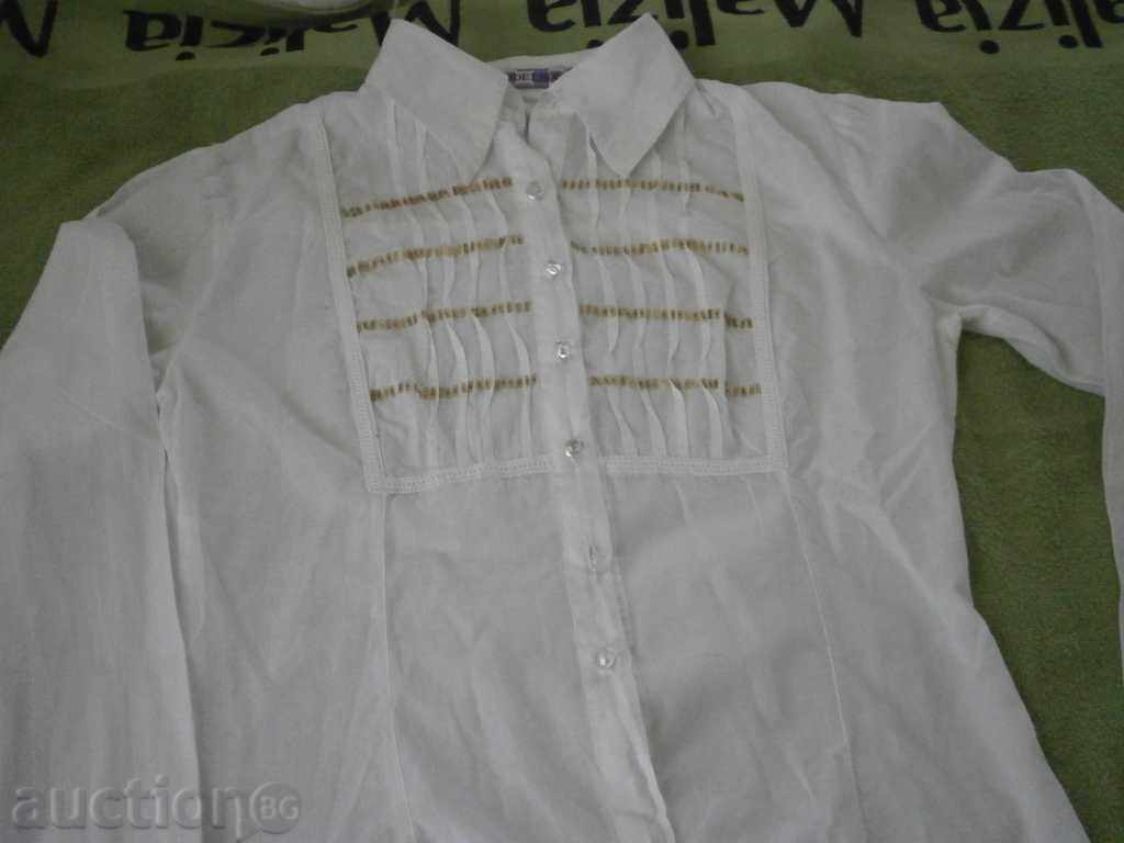 Ladies white blouse Modelisa size M with price 5.00 BGN | € 2.56 Ladies white blouse Modelisa size M with price 5.00 BGN | € 2.56