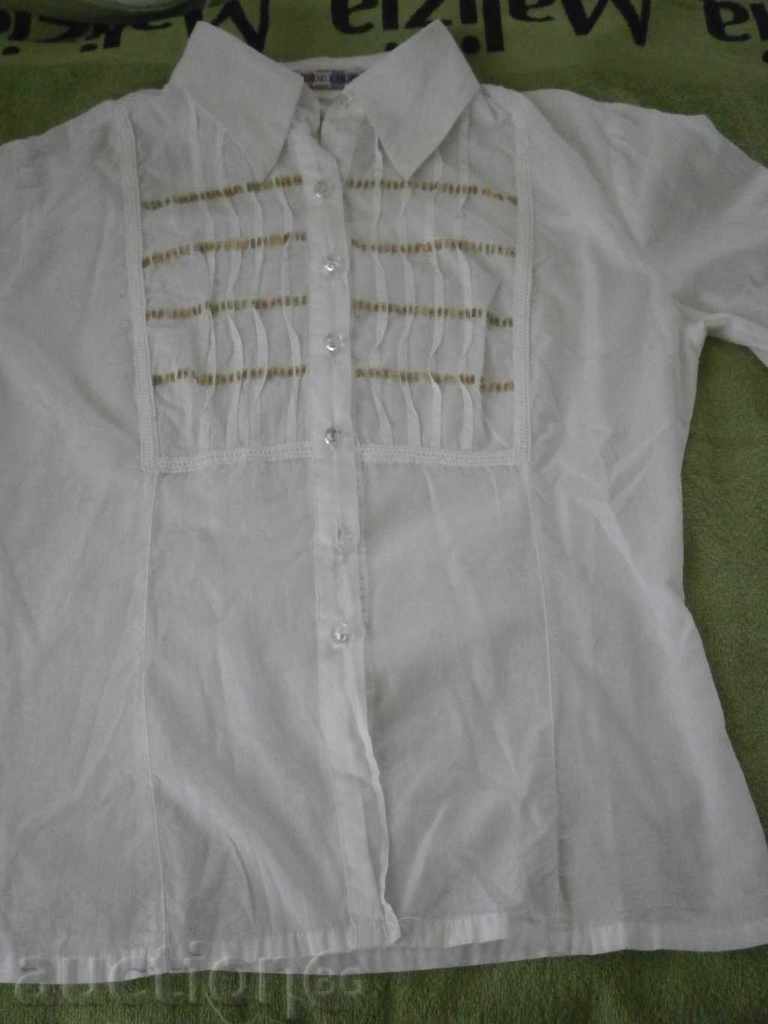 Ladies white blouse Modelisa size M
