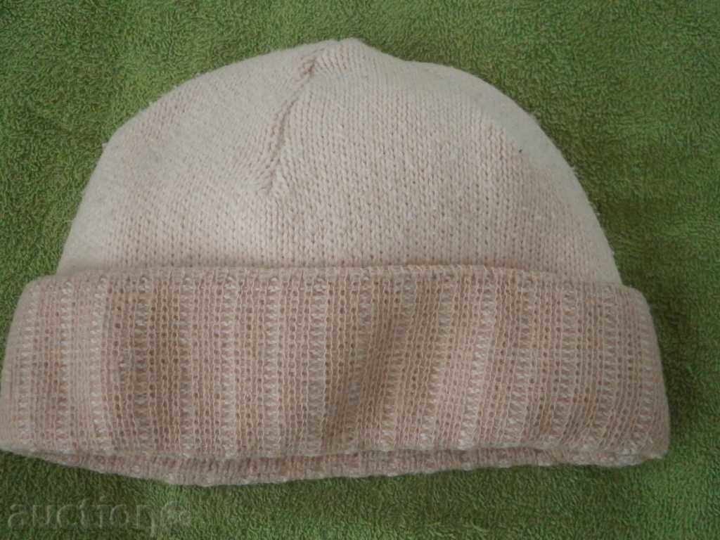 Auction Machine-knit pink hat Auction Machine-knit pink hat