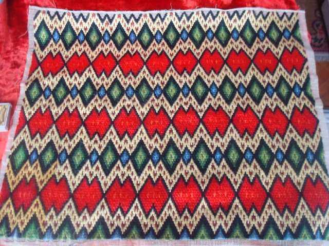 Pano, Kovyor, large stitch with size 55x46cm. new