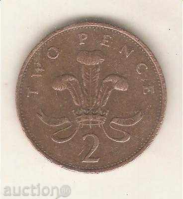 + Great Britain 2 pence 1986