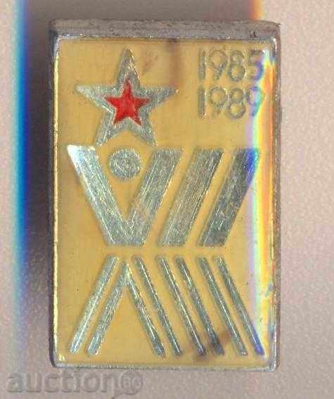Insigna 1985-1989 an