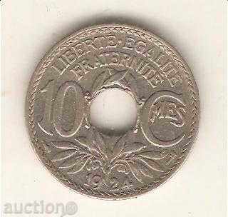 + France 10 centimeters 1924