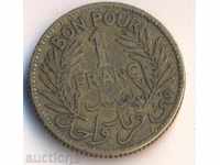 Тунис 1 франк 1921 година