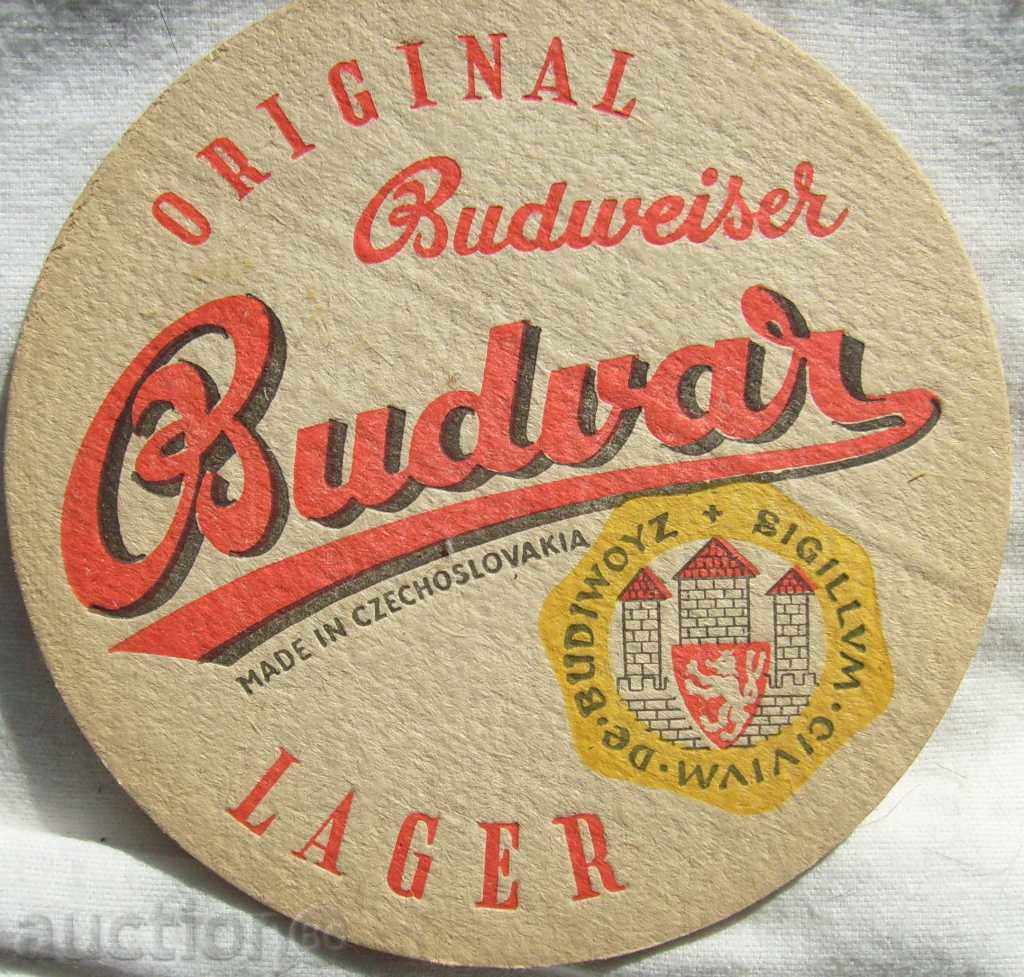 Beer mat - Budwar