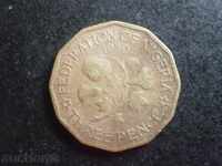 Nigeria, Nigerian Federation, 3 pence, 1959-31 m