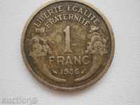 Франция, 1 франк, 1936 г. 56 m