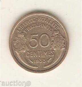 +Франция  50  сантима  1933 г.