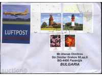 Пътувал плик с марки Морски фарове 2012 / 2014  от  Германия