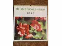 Retro calendar 1973 -Blumenkalender