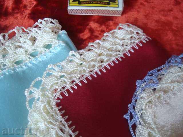 Silk, handmade embroidery handkerchiefs, collectible-different with price 24.95 BGN | € 12.76 Silk, handmade embroidery handkerchiefs, collectible-different with price 24.95 BGN | € 12.76