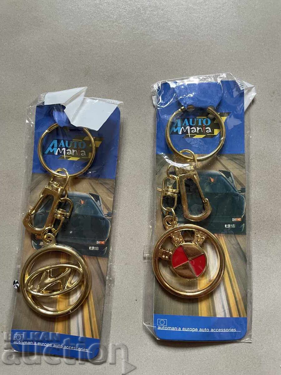 Keychain, BMW and HUINDAI Keychain, BMW and HUINDAI