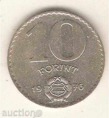 Ungaria forint + 10 1976