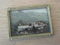 617 old small / mini picture with frame - monastery