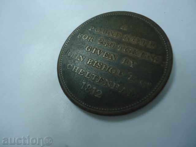 Auction Penny Jeff John Bishop Cheltenham penny 1812 United Kingdom Auction Penny Jeff John Bishop Cheltenham penny 1812 United Kingdom