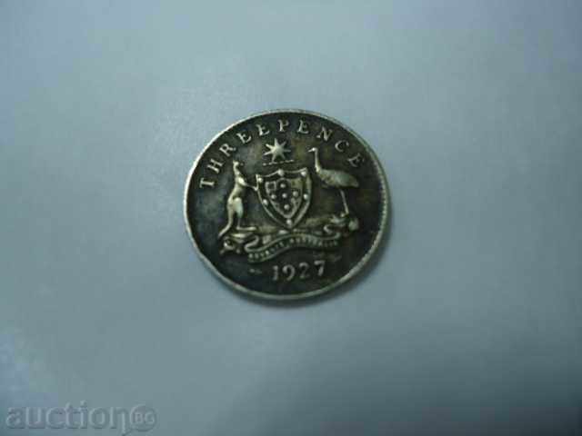 Auction 3 pence 1927 Australia Auction 3 pence 1927 Australia