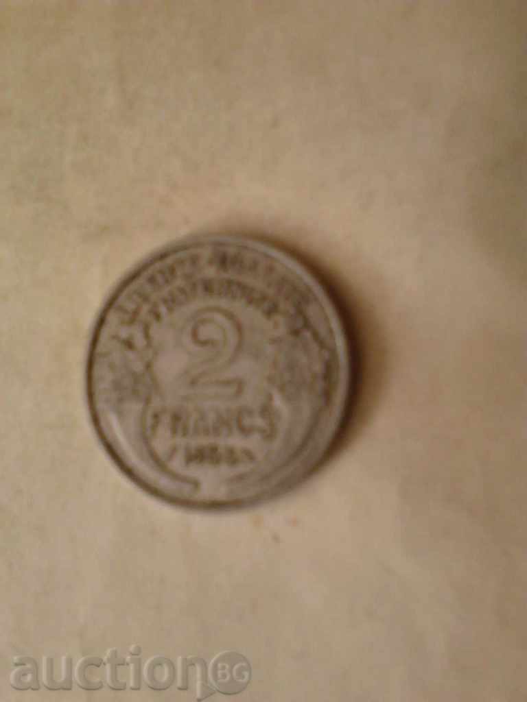 Франция 2 франка 1958