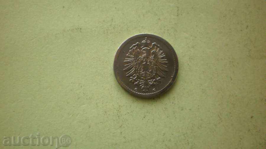 Moneda 5 PFENIGA 1875 C GERMANY cu preț € 3.07 | 6.00 BGN Moneda 5 PFENIGA 1875 C GERMANY cu preț € 3.07 | 6.00 BGN