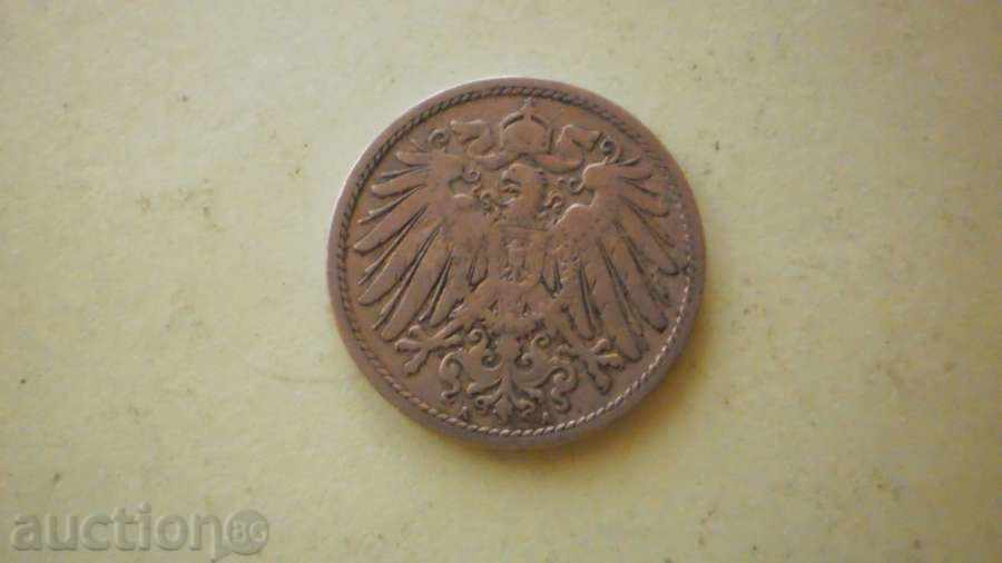 Монета   10 пфенига 1900 A  Германия с цена € 2.56 | 5.01 лв.