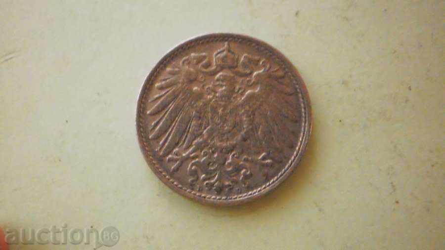 Монета  РЕДКИ   10 пфенига 1915D  Германия с цена € 3.07 | 6.00 лв.